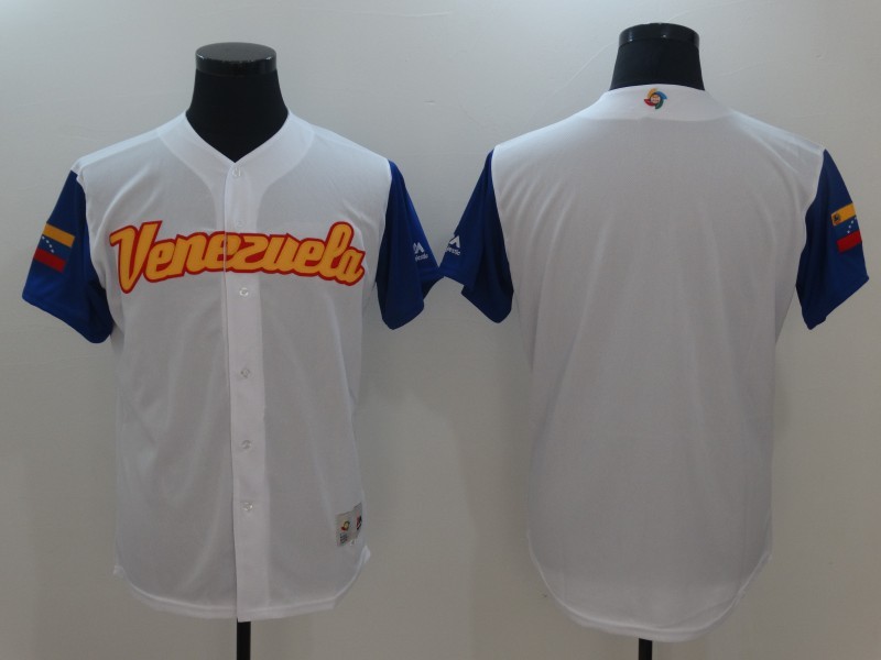 Men Venezuela Baseball Majestic White 2017 World Baseball Classic Authentic Team Jersey->philadelphia eagles->NFL Jersey